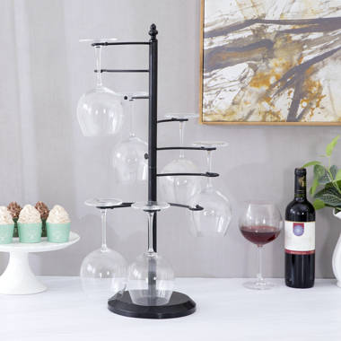 Table top best sale wine glass rack